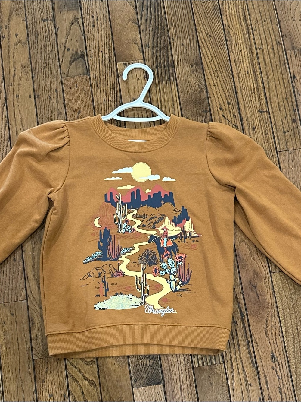 Wrangler Kids Mustard Brown Desert Scene Sweatshirt